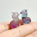 Mini Rainbow Fluorite Alpaca Carving -Wholesale Crystals