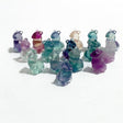 Mini Rainbow Fluorite Alpaca Carving -Wholesale Crystals