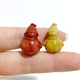 Mini Snowman Carving Wholesale Red Jasper Lapis Lazuli -Wholesale Crystals
