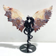 Morocco Agate Demon And Angel Wing Carving With Stand - Wholesale Crystals