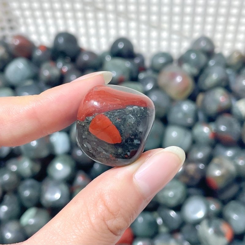 Natural Africa Blood Stone Tumbled Wholesale - Wholesale Crystals