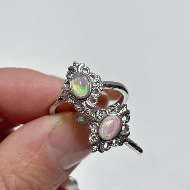 Natural Opal Flower Ring Wholesale - Wholesale Crystals