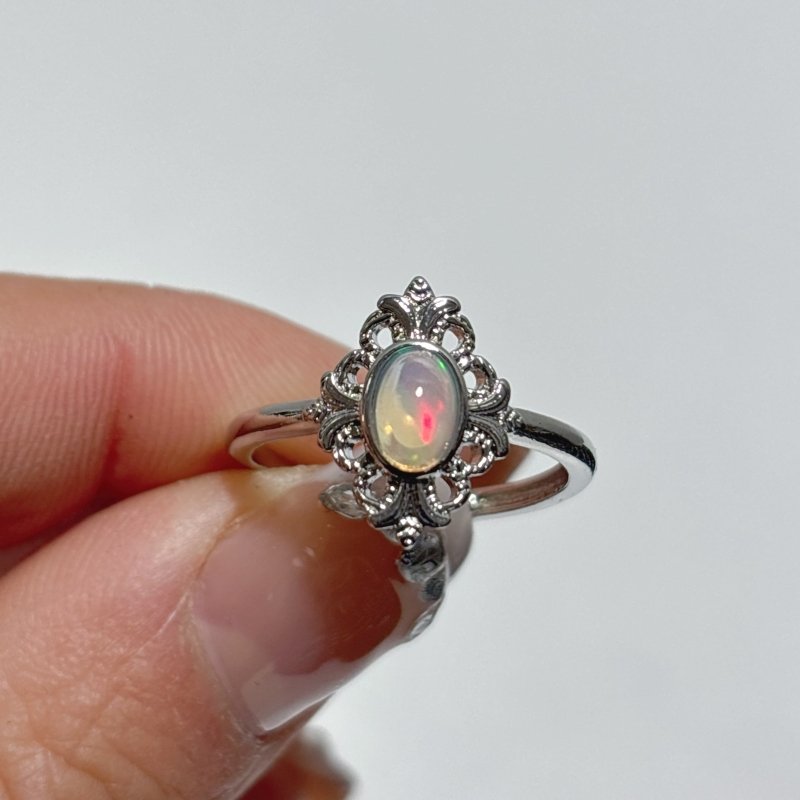 Natural Opal Flower Ring Wholesale - Wholesale Crystals