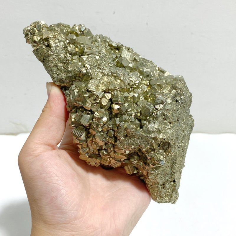 Natural Pyrite Mineral Specimen With Stand A5 -Wholesale Crystals