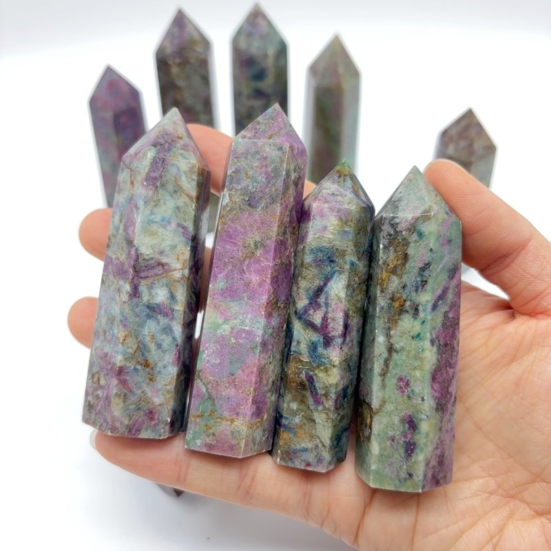 Natural Ruby In Kyanite Tower Points Crystal Wholesale -Wholesale Crystals