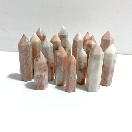 Normal Quality Pink Opal Tower Points Wholesale - Wholesale Crystals