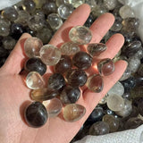 Normal Quality Smoky Quartz Tumbled Wholesale(With Crack) - Wholesale Crystals