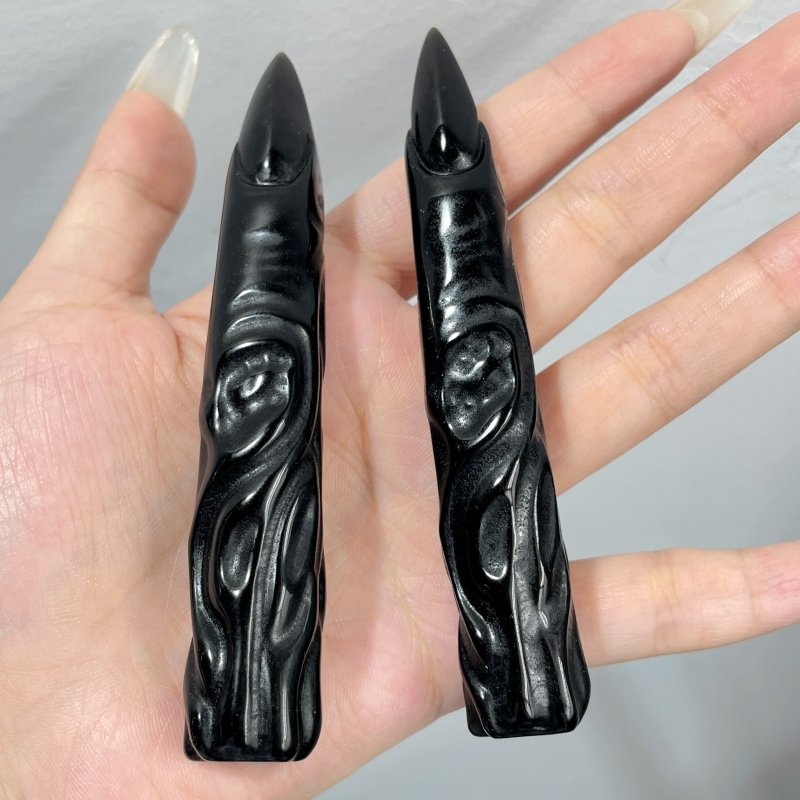 Obsidian Fingers Carving Wholesale - Wholesale Crystals