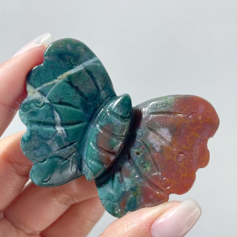 Ocean Jasper Butterfly Carving Wholesale - Wholesale Crystals