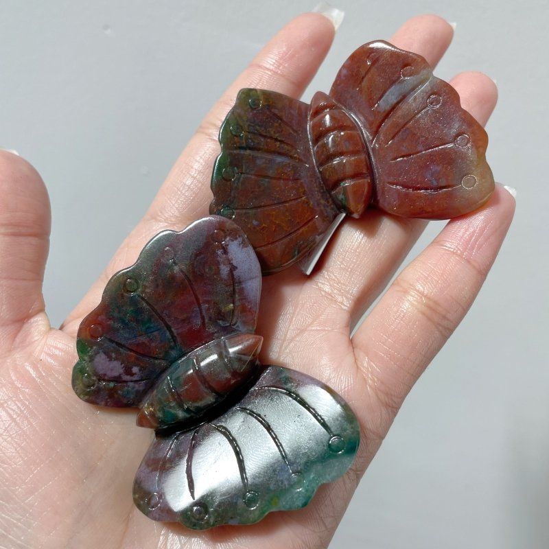 Ocean Jasper Butterfly Carving Wholesale - Wholesale Crystals