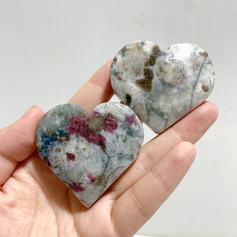 Pink & Blue Tourmaline Heart Wholesale -Wholesale Crystals