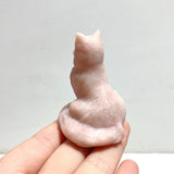 Pink Opal Maine Coon Carving Wholesale - Wholesale Crystals
