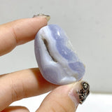Polished Blue Lace Agate Gravel Tumbled Mixed Size Closeout -Wholesale Crystals