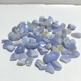 Polished Blue Lace Agate Gravel Tumbled Mixed Size Closeout -Wholesale Crystals