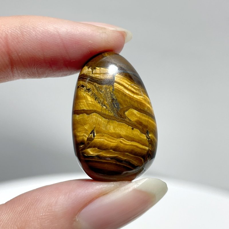 Polished Yellow Tiger Eye Chips Tumbled Wholesale - Wholesale Crystals