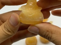 Yellow Calcite Halloween Pumpkin Wizard Carving Wholesale