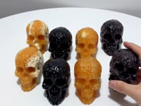 4 Types Crystal Skull Carving Wholesale Orange Calcite Garnet