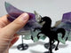 4 Pairs Pegasus Wing Crystal Carving With Stand Trolleite Amazonite Yellow Calcite Fluorite