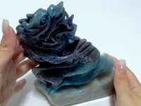 7.6in Chinese Dragon Trolleite Dragon Carving