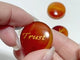 Engraved Carnelian Golden Word Stones Single Words Wholesale