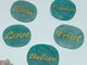 Engraved Amazonite Golden Word Stones Single Words Wholesale