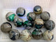 14 Pieces Volcano Agate Sphere(UV-Reactive)