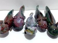 5 Pieces Ocean Jasper Newt Carving