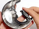 Gold Sheen Obsidian Silver Sheen Obsidian Moon Face Crow Carving Wholesale