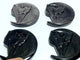 Gold Sheen Obsidian Silver Sheen Obsidian Moon Bat Halloween Carving Wholesale