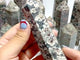 15 Pieces Green Sakura Flower Agate Point