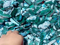 3-6CM Small Chrysocolla Mixed Malachite Raw Side Point Tower Wholesale