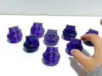 Purple Fluorite Owl Carving Wholesale