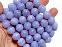 6 Pieces High Grade Blue Lace Agate Bracelet