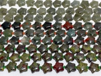 3 Types 1.5CM Drilled Star DIY Beads Strands Wholesale Dragon Blood Stone Labradorite