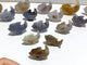 15 pieces Small Geode Agate Druzy Dolphin Carving