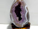 Unique Amethyst Mixed Geode Druzy Agate Dinosaur Egg Home Decor With Stand