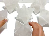 6 Pieces Large Clear Quartz Merkaba