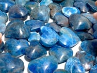 65 Pieces Blue Apatite Heart