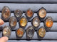 12 Pieces Rare Fire Quartz Dentritic Quartz Different Styles Rings