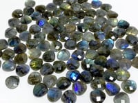 Beautiful Cut Faceted Labradorite Heart Shape DIY Pendants Wholesale