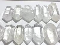 13 Pieces Clear Quartz Double Points