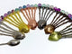 Colorful Fluorite Sphere Coffee Spoon Wholesale