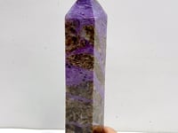 Unique Large Charoite Four-sided Point #2