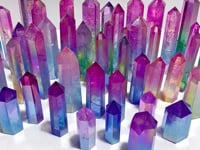 47 Pieces Aura Clear Quartz Point Clearance