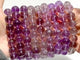 9 Pieces Light Color Amethyst Bracelets