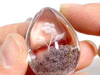 2 Pieces Flower&Tree Garden Quartz Inner Scene Carving