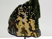 Unique 8th Vein Ocean Jasper Slab With Stand #7