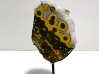 Unique 8th Vein Ocean Jasper Slab With Stand #3