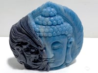Trolleite Half Mara and Half Buddha Carving For Collection