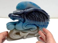 Unique Trolleite Stone Flying Dragon Carving #11